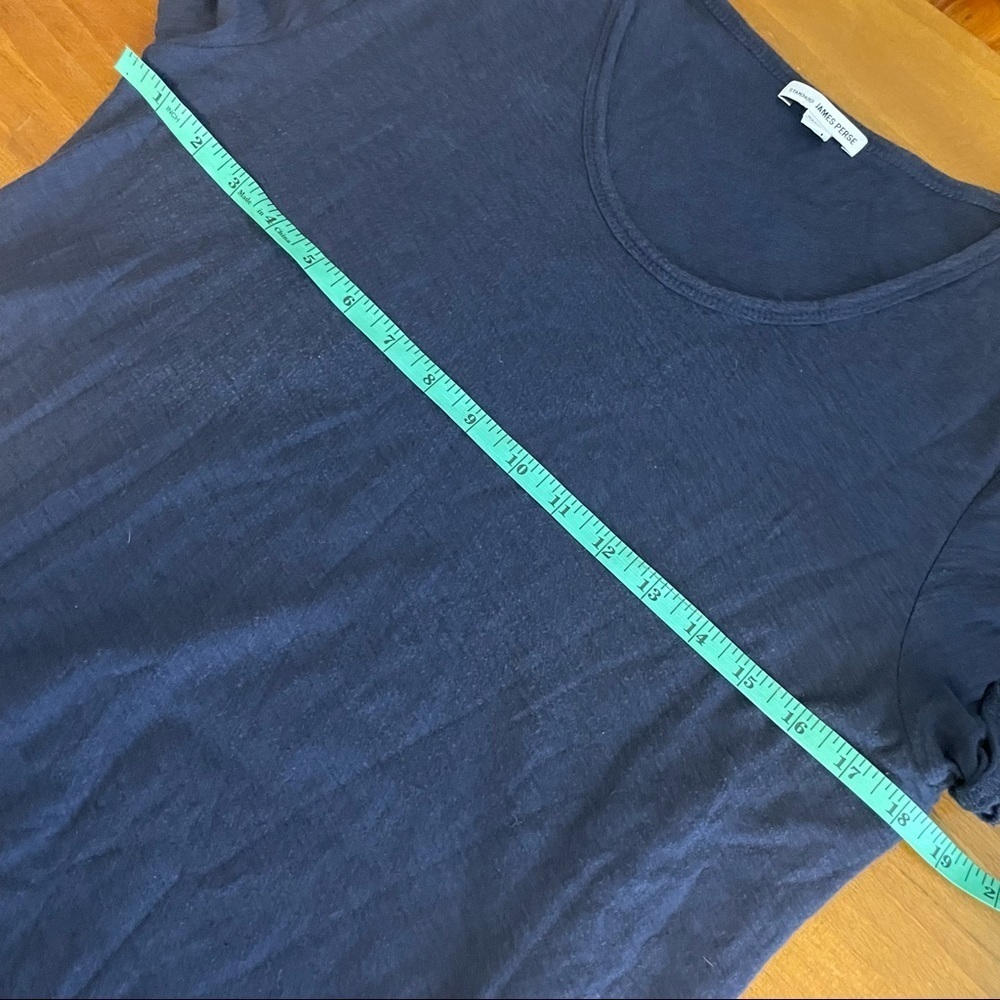 Standard James Perse Navy Blue Rolled Sleeve T-shirt Dress Womens 3 US M - Picture 8 of 8